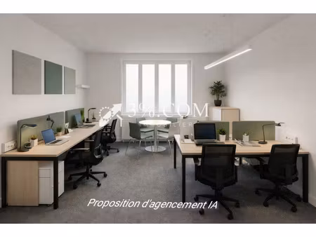 3%.com-lille centre secteur molinel  local bureaux 3 pièces 52.54m² cave