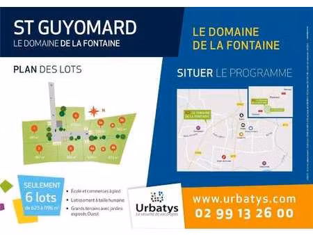 vente terrain à saint-guyomard (56460) : à vendre / saint-guyomard