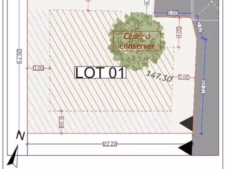 terrain 435 m² tournefeuille