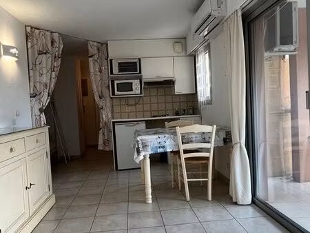 a saisir - studio meuble de 25m2 frejus plage front de mer- 620/mois charges comprises