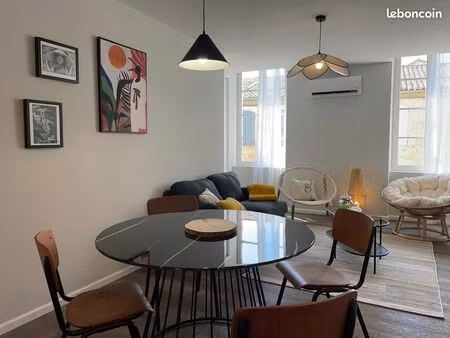 bel appartement t3 meublé et équipé avec terrasse à lectoure