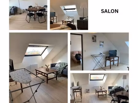 t2 meublé avec chambre – lumineux et clé en main