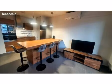 t2 - 39m2 entièrement meublé