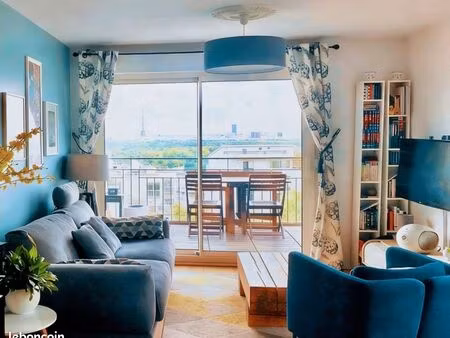 t3 65m2 suresnes lumineux vue paris terrasse