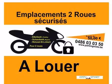 emplacement securise pour 2 roues dans box ferme