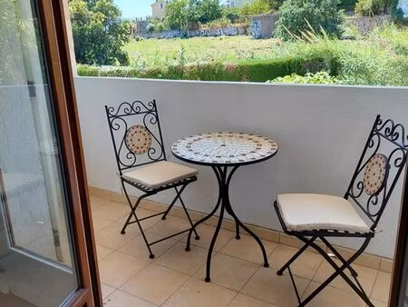 golfe juan charmant studio meublé  climatisé  rénové de 17.87m² + mezzanine avec place de 