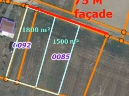 terrain constructible à vendre