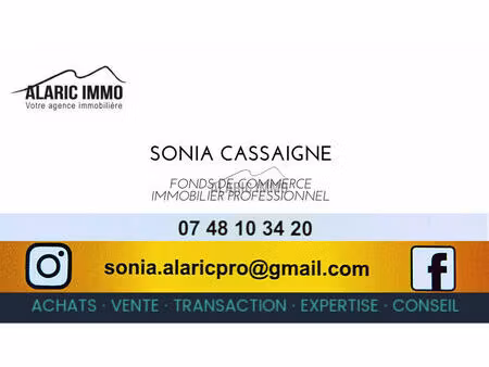 vente commerce 360 m² lézignan-corbières (11200)