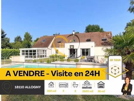 vente maison 11 pièces 260 m² allogny (18110)