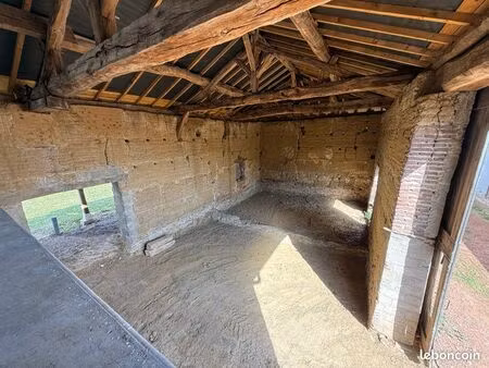 projet idéal : ferme bressane à réhabiliter – toitures neuves  pisé  terrain 1030 m²