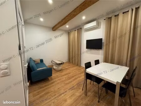 t2 meublé neuf – centre des arcs (83460)