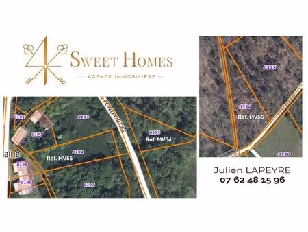 vente terrain 3971 m² ajat (24210)