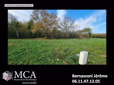 vente terrain 1200 m² lamothe-montravel (24230)