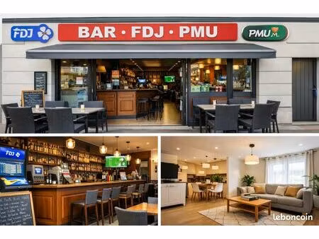 à vendre – bar jeux fdj & pmu – fonds de commerce + murs