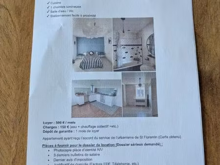 location appartement dans maison du 18 ème  en centre ville