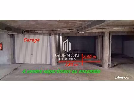 cusset centre  à 100 mètres de la poste  places de parking et box dans parking couvert et 