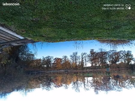 étang près forêt de troncais 1 ha eau sur 1.5 ha