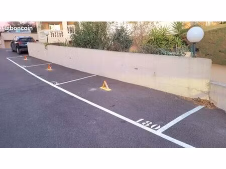 2 places de parking extérieurs voiture résidence fermée le tivoli des fleurs cannes la boc