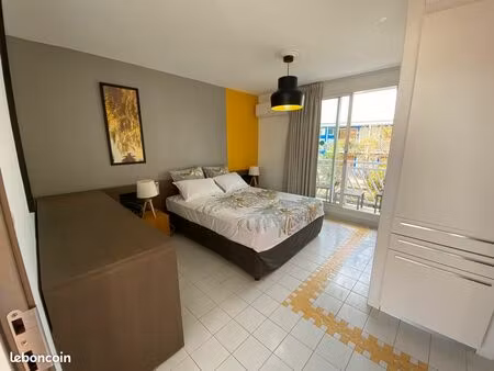 charmant studio de 20 m² à l'hôtel manganao  saint-françois  guadeloupe