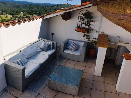 maison de village - terrasse de toit - cave acces rue