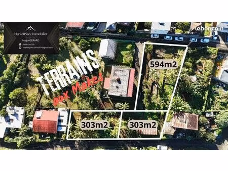 terrain 594 m² les makes
