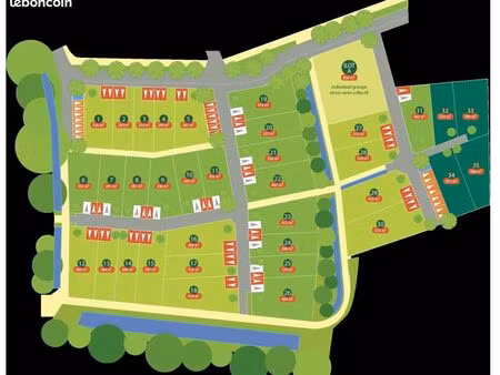 terrain 250 m² matignon