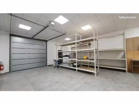 garage / local haut de gamme 56 m² – hsp +3 m – porte sectionnelle – investissement ou usa