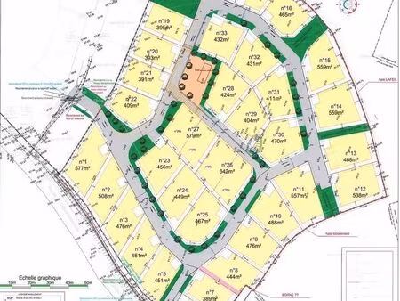 terrain 393 m² le breuil en auge