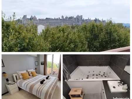 appartement vue cité médiévale