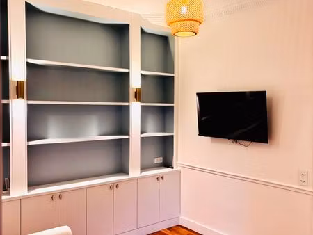 boulogne – prince marmottan – 2 pièces meublé 41 m² – rdc sans vis à vis et sans passage