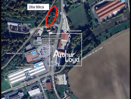 terrain 2699 m² dampierre-les-bois