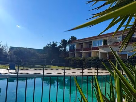 studio + terrasse vue mer expo sud + parking