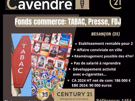 jeux  presse  tabac 47 m² besancon