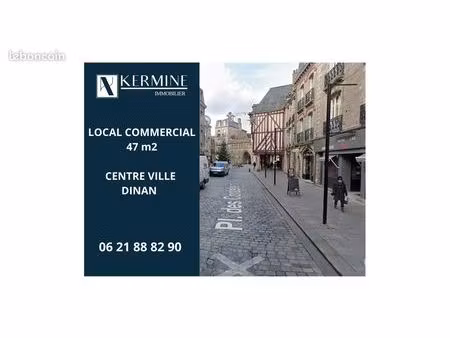 murs commerciaux / local commercial - 47m2 - centre ville - dinan