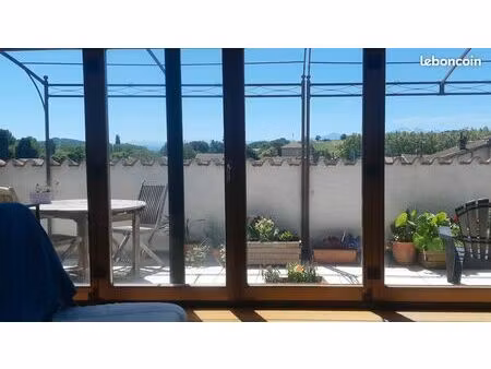 centre mirepoix  maison avec terrasse vue pyrénées