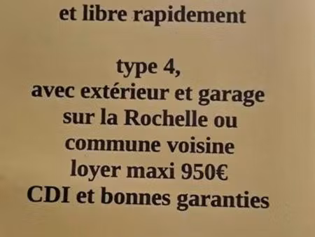 recherche location non meublé type 4