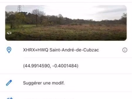 terrain saint andré de cubzac