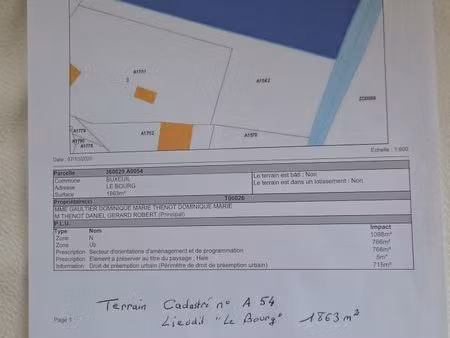 vente terrain constructible