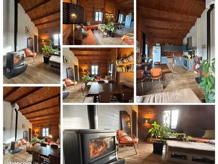 maison individuelle en bois de 52m2 sur terrain de 3 3 hectares