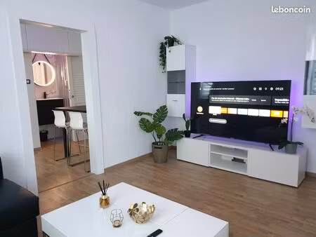 appartement 3 pièces full équipé et meublé  confort