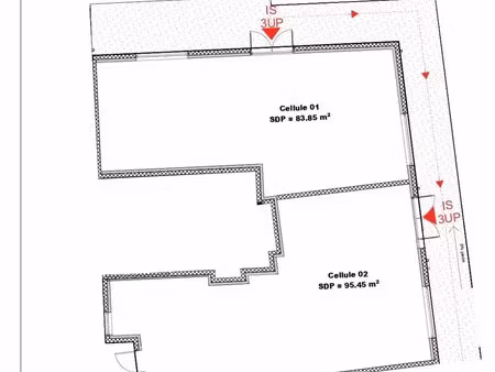 local commercial neuf à louer – rdc – 83 45 m² – pont-sainte-maxence – proche gare