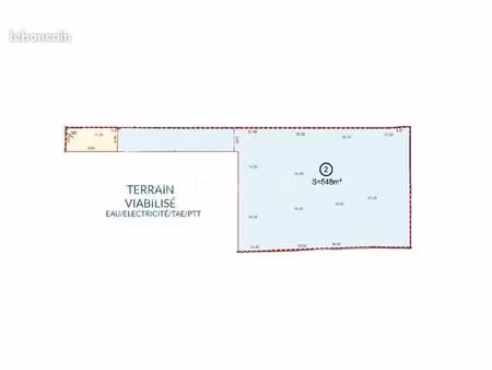 terrain 548 m² saintry sur seine