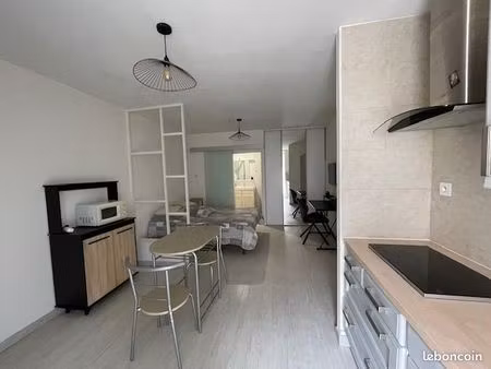 studio meublé rénové rdc centre ville