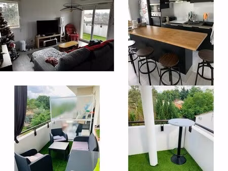 appartement t3 55 m² avec terrasse  piscine et parkings – résidence sécurisée