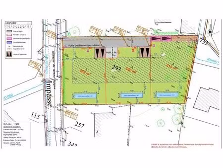 terrain constructible viabilisé 530m² proches axes pont-l'abbe