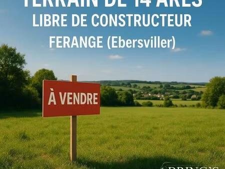 terrain 1 398 m² ebersviller