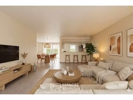 villa contemporaine de plain-pied et son jardin