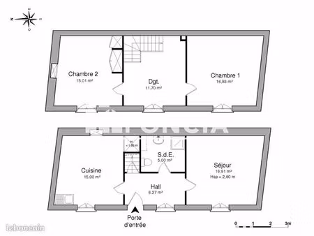 maison 3 pièces 86 m²