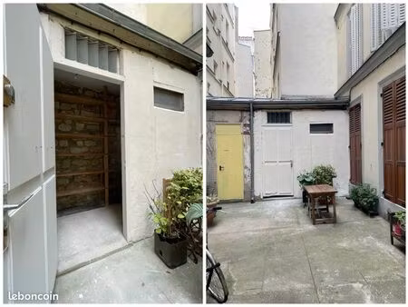 loue local 4m2 + cave 4m2  75018 paris