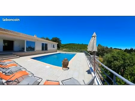 rare à la vente villa 160m2 plein pied san vis à vis/ terrain+ de 5400m2 / piscine béton 5